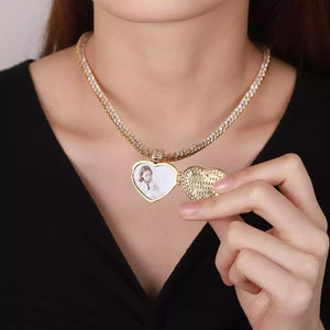 Zoe Heart-Shaped Locket Necklace