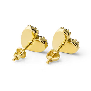 Madison Heart Shape Stud Earrings