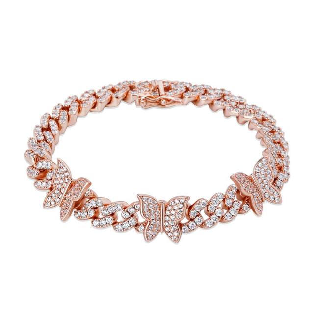 Samia Butterfly Cuban Chain Anklet