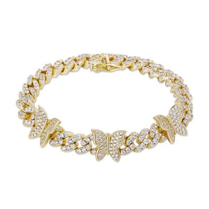 Samia Butterfly Cuban Bracelet