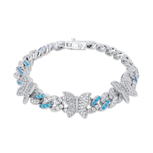 Samia Butterfly Cuban Bracelet