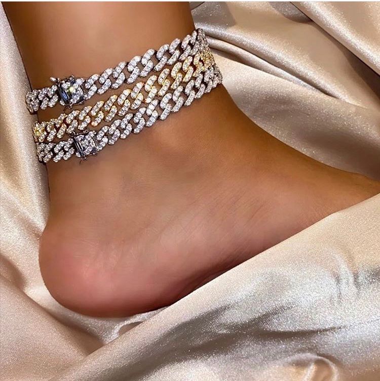 Ice Me Out Cuban Link Anklet