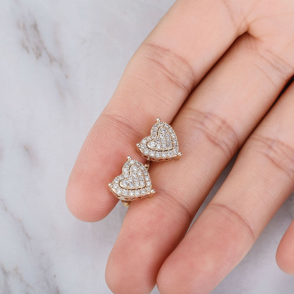 Dee Dee Heart Stud Earrings