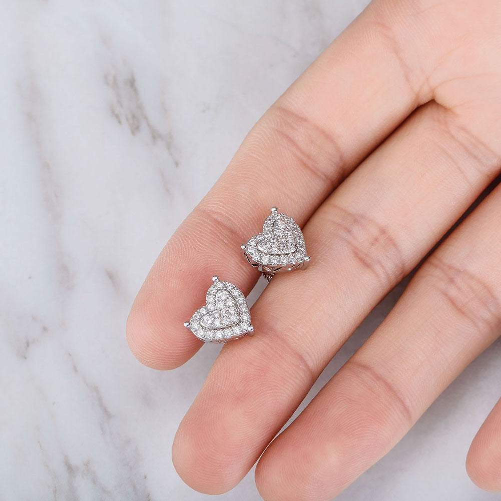 Dee Dee Heart Stud Earrings