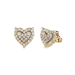 Dee Dee Heart Stud Earrings