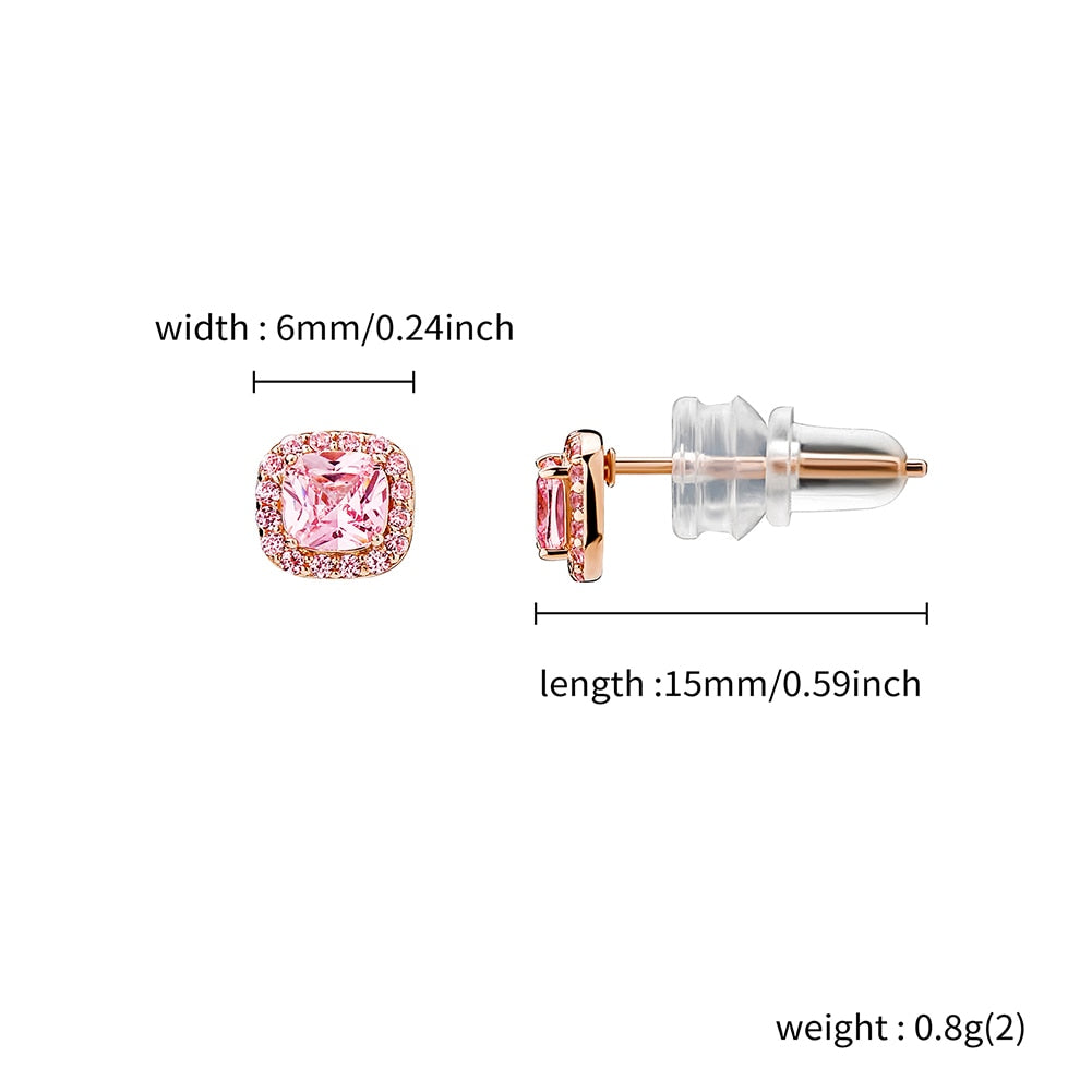 Rosie Baguette Stud Earrings