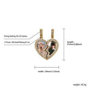 Twinnie Custom Photo Magnetic Pendant Necklace