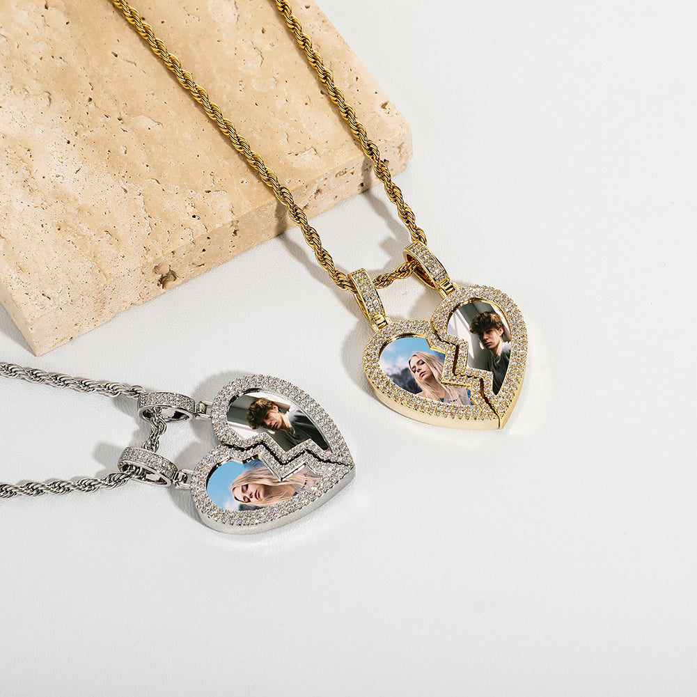 Twinnie Custom Photo Magnetic Pendant Necklace